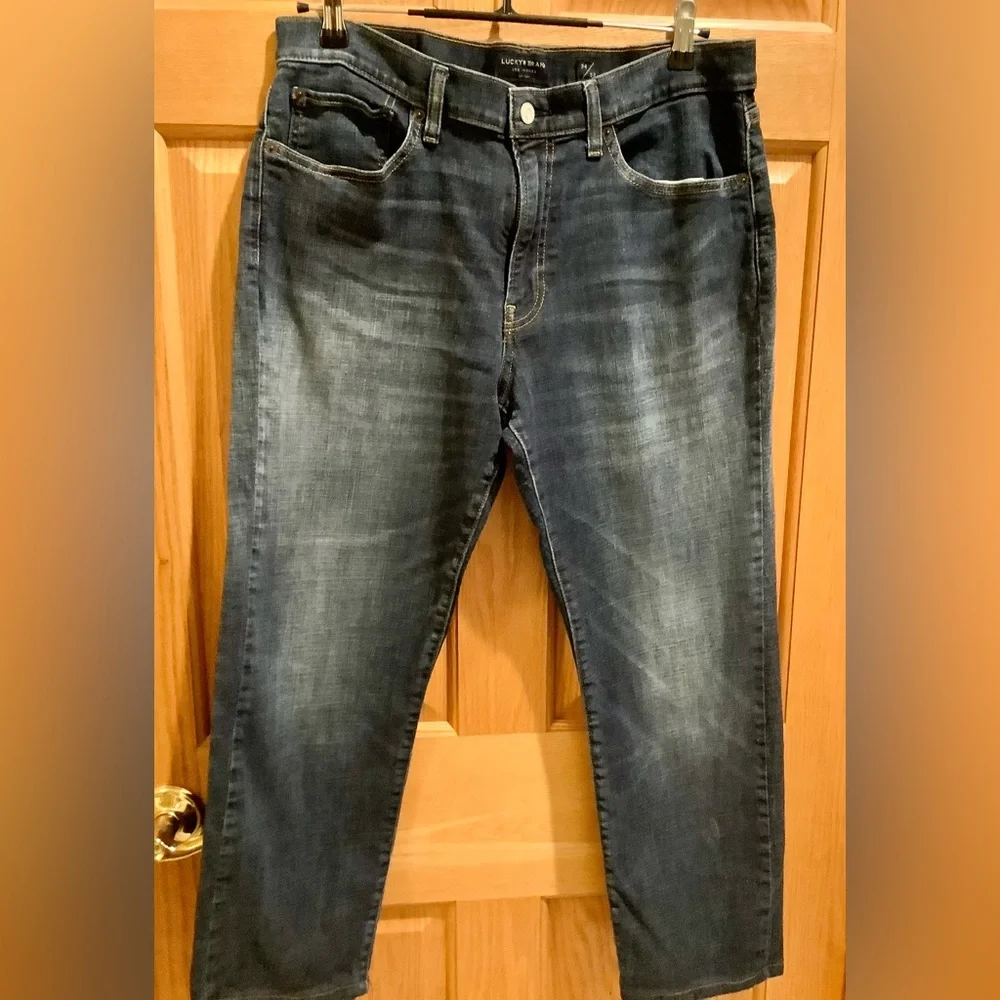 Lucky Brand Men’s Slim Straight Dark Rinse Jeans Men’s Size 34